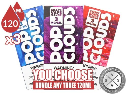 Pop Clouds E Liquid Bundle 120ml x3