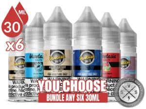 Vapetasia Salt Bundle 6x30ml (180ml): 6 bottles with a You Choose banner