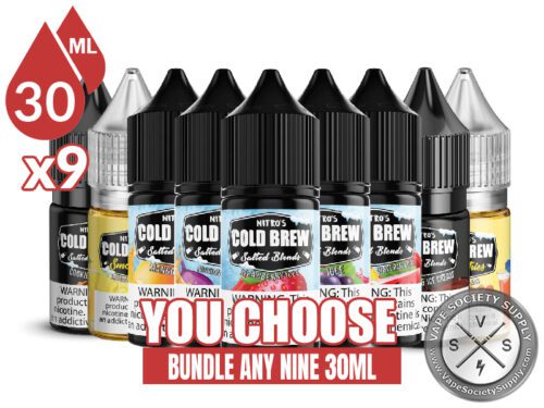 Nitro's Cold Brew Salted Blends Bundle 9 30ml (270ml)
