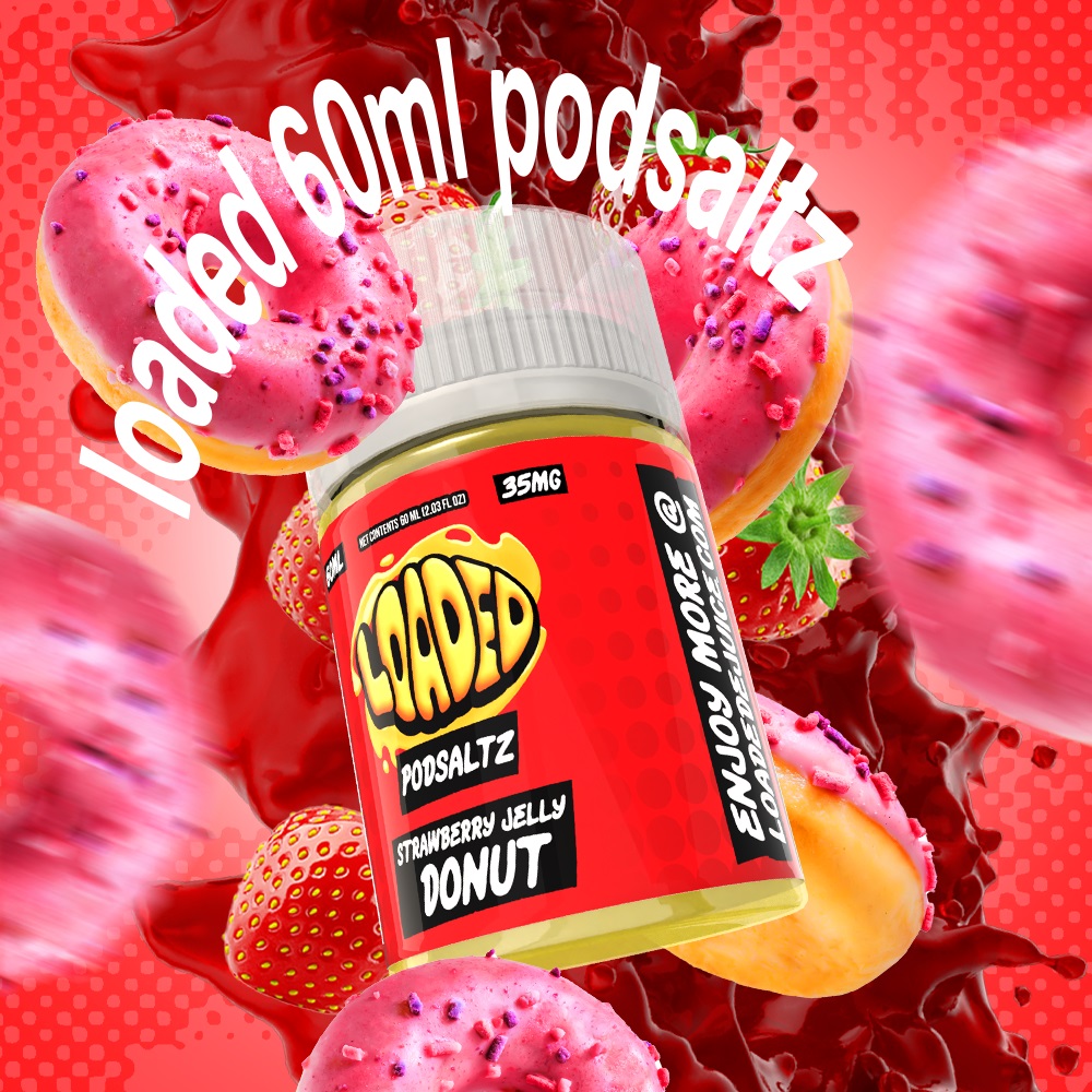 Strawberry Jelly Donut podsaltz loaded ejuice