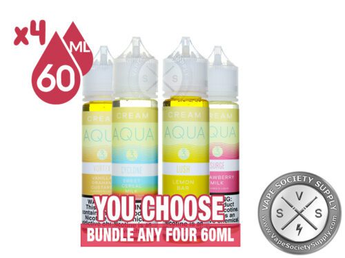 Aqua Cream Ejuice Bundle 240ml 4x60ml