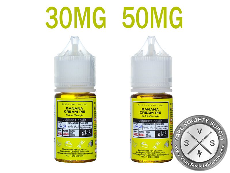 Banana Cream Pie by Glas Vapor Basix Salts Series 30ml VapeSocietySupply
