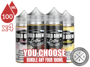 Nitro's Cold Coffee Brew E-Liquid Bundle 4 100ml (400ml)