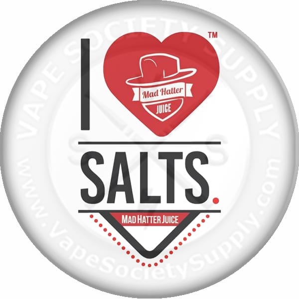 I LOVE SALTS E LIQUID BY MAD HATTER  Vape Society Supply