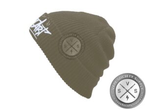 Patch Beanie-White Logo by Lost Art