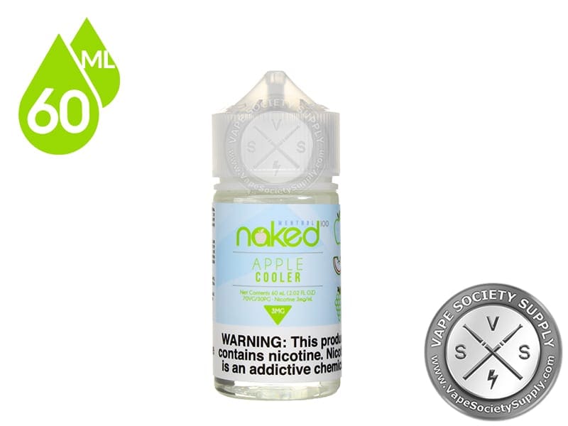 Apple Cooler By Naked 100 Menthol 60ml Vape Juice 12 99