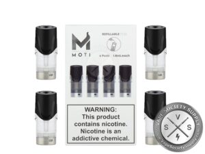 MOTI Vape Refillable Replacement Pod Cartridges (Pack of 4)