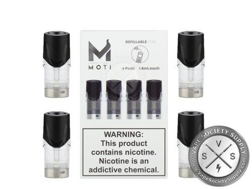 MOTI Vape Refillable Replacement Pod Cartridges (Pack of 4)