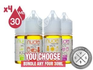 Nude Premium Ejuice Salts Bundle 120ml ( 4x30ml)
