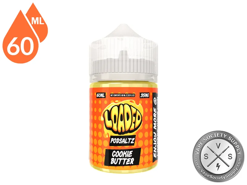 Cookie Butter Loaded PODSALTZ 60ml bottle