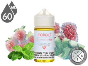 Strawberry Pom Naked 100 Menthol E-Liquids - 65/35 VG/PG - Medium-sized Bottle