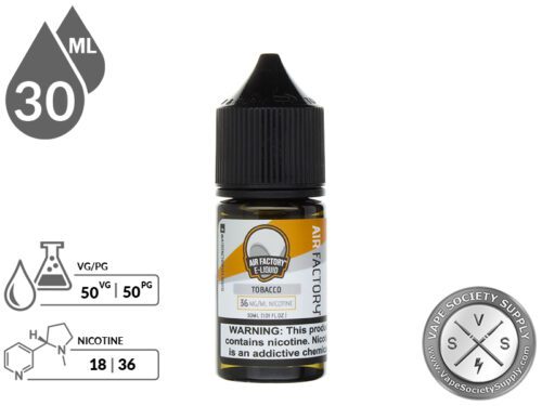 Air Factory Salts 30ml Tobacco EJuice