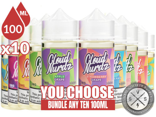 Cloud Nurdz E-Juice Bundle 10 100ml (1000ml)