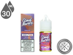 Cloud Nurdz Salts 30ml Grape Strawberry E Juice
