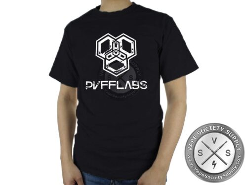PUFF LABS Tshirt Large Front Logo - Black