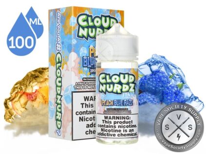 Peach Blue Razz Iced by Cloud Nurdz 100ml