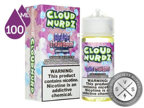 Strawberry Grape Iced by Cloud Nurdz 100ml