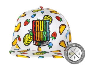 TWIST Snapback Cap - Fruit Twist Logo White