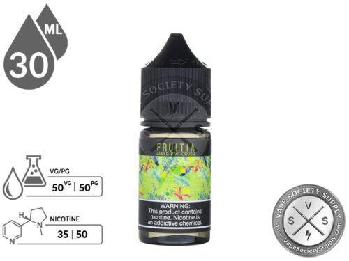 Apple Kiwi Crush Salt by Fruitia Fresh Farms E-Liquid 30ml