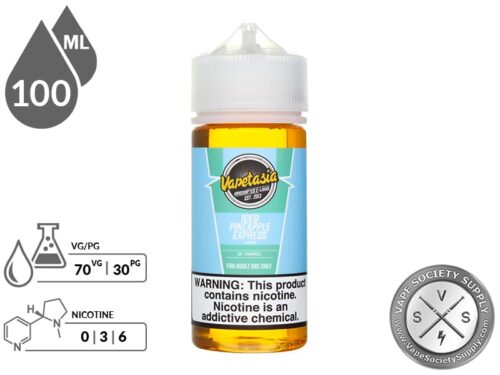 Iced Vapetasia 100ml Pineapple Express E Liquids