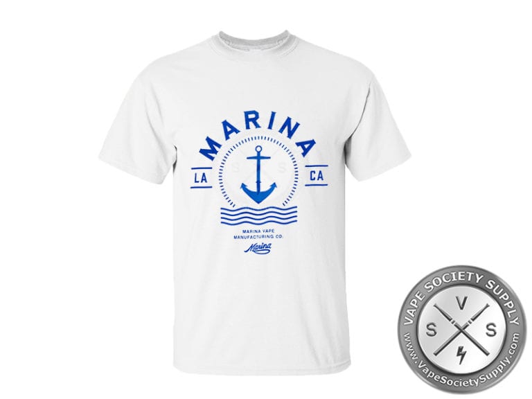 Marina Vape-Blue LA Logo Tshirt