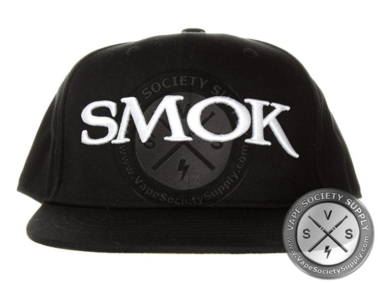 Smok Snapback Caps -White Logo