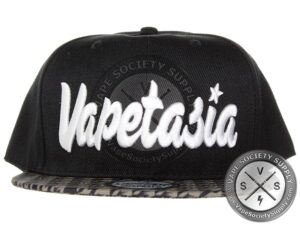 Vapetasia Snapback Cap - White Logo
