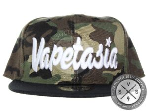 Vapetasia Snapback Cap - White Logo