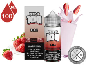 B.A.L Keep IT 100 - Strawberry Vanilla Milkshake - 70/30 VG/PG