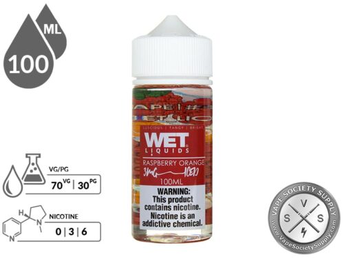 Raspberry Orange Iced by Wet Liquids 100ml