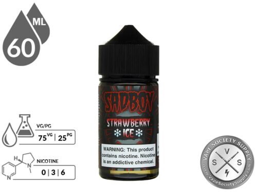 Strawberry Ice by SadBoy E-Liquid 60ml