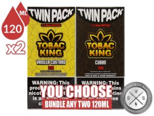 Tobac King E-Juice Bundle 240ml (2x120ml)