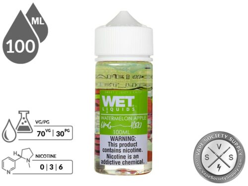 Watermelon Apple Iced by Wet Liquids 100ml