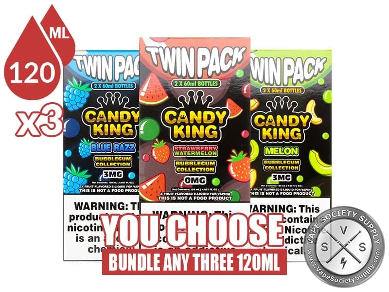 Candy King Bubblegum Collection Bundle 3x120ml (360ml)