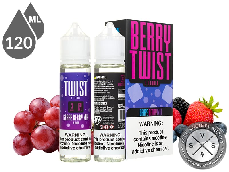 Grape Berry Mix By Berry Twist ELiquids 120ml ⋆ 15.99