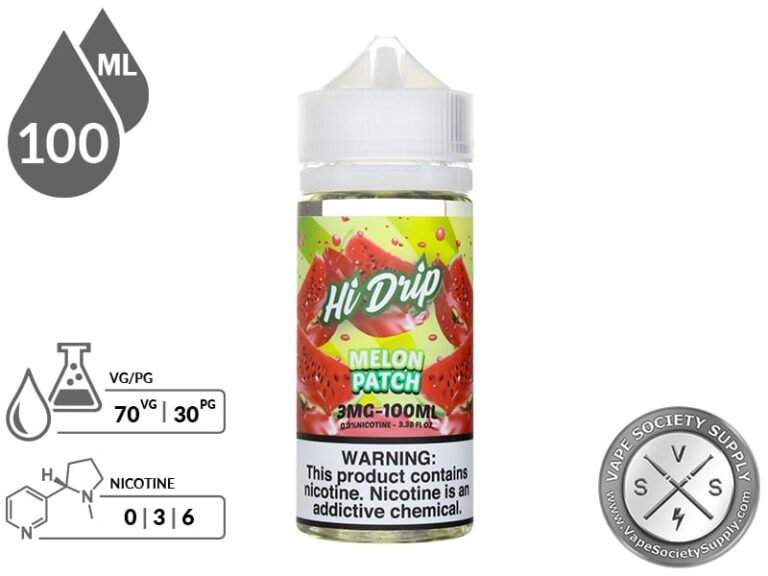 Melon Patch By Hi Drip ELiquids 100ml ⋆ Vape Society Supply
