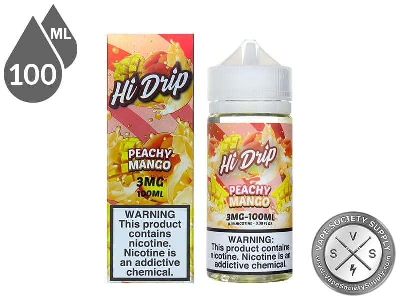 Peachy Mango By Hi Drip E-Liquids 100ml ⋆ Vape Society Supply