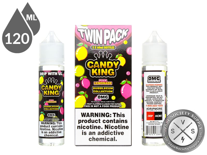 Pink Lemonade CANDY KING BUBBLEGUM COLLECTION 120ml