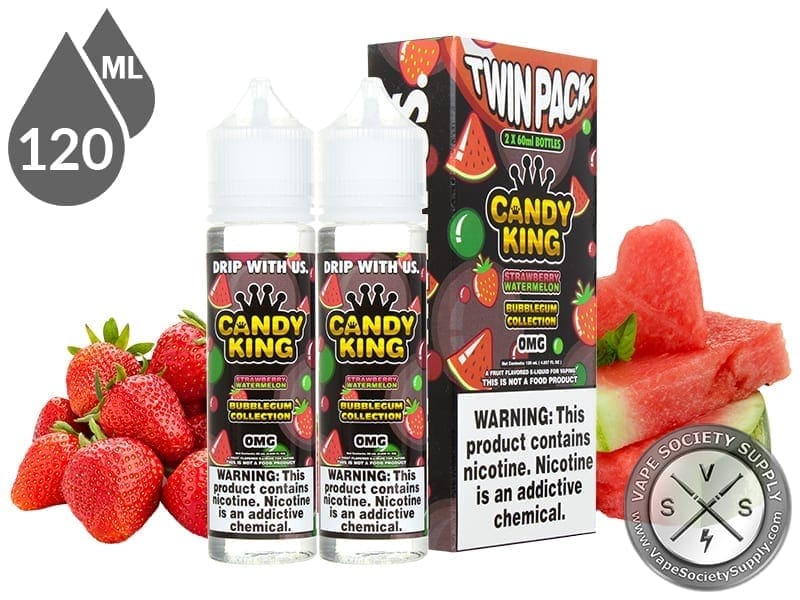 Strawberry Watermelon CANDY KING BUBBLEGUM COLLECTION 120ml