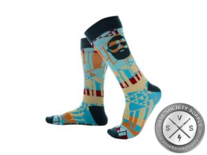 Beard Vape Co Mid Socks orange teal