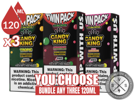 Candy King Bubblegum Collection Bundle 3 120ml (360ml)