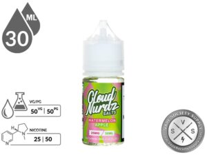 Cloud Nurdz Salts 30ml Watermelon Apple Vape Juice