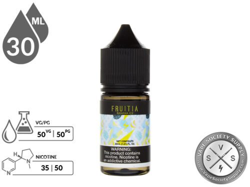 Fruitia Salts 30ml Banana Ice E Liquid