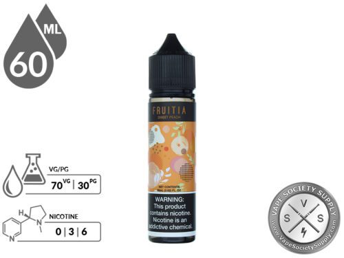 Fruitia 60ml Sweet Peach E Juice