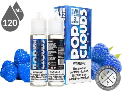 Pop Clouds 120ml Blue Razz