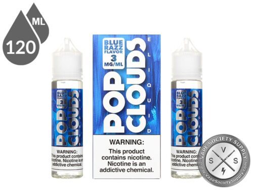 Pop Clouds 120ml Blue Razz E Juice