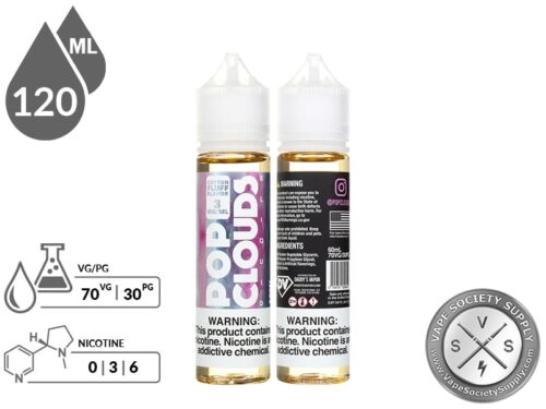 Pop Clouds 120ml Cotton Fluff Vape Juice