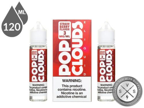Pop Clouds 120ml Strawberry E Juice