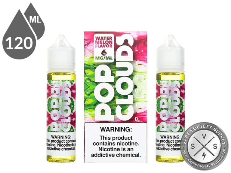 Watermelon Candy by Pop Clouds E-Liquid 120ml ⋆ Vape Society Supply