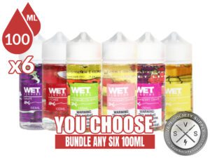 Wet Liquids E-Juice Bundle 6 100ml (600ml)